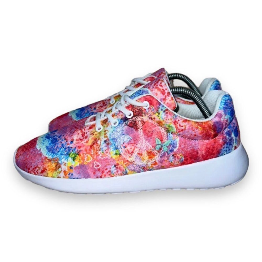 Yes We Vibe Peace and Butterflies Pink‎ Women's 9.5